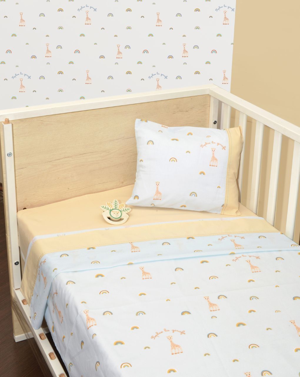 Sophie la girafe σεντόνια κούνιας 3 τεμ 110x170 σχέδιο 504 46-6706/504 - SOPHIE LA GIRAFE