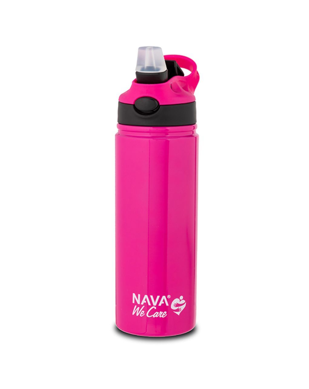 Nava θερμός μπουκάλι ανοξείδωτο "we care" magenta 500ml 10-016-050 - Nava