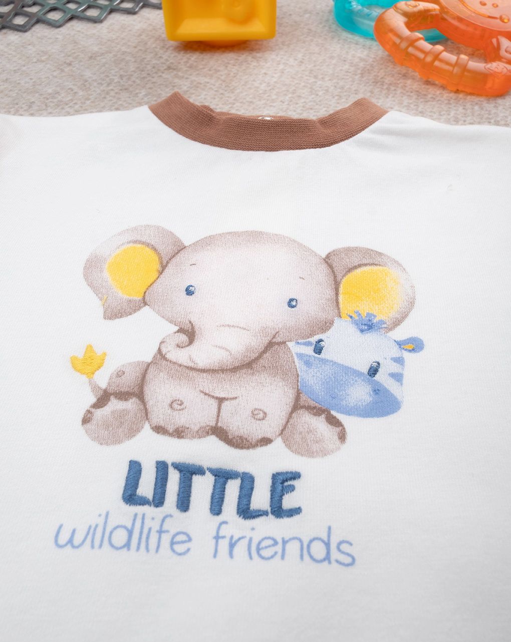 βρεφικό σετ t-shirt και σορτσάκι safari για αγόρι - Prénatal