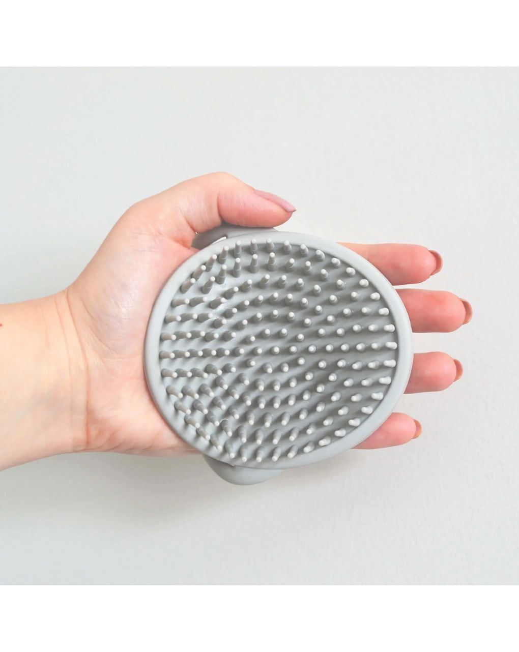 Shnuggle βρεφική βούρτσα μπάνιου σιλικόνης taupe - SHNUGGLE