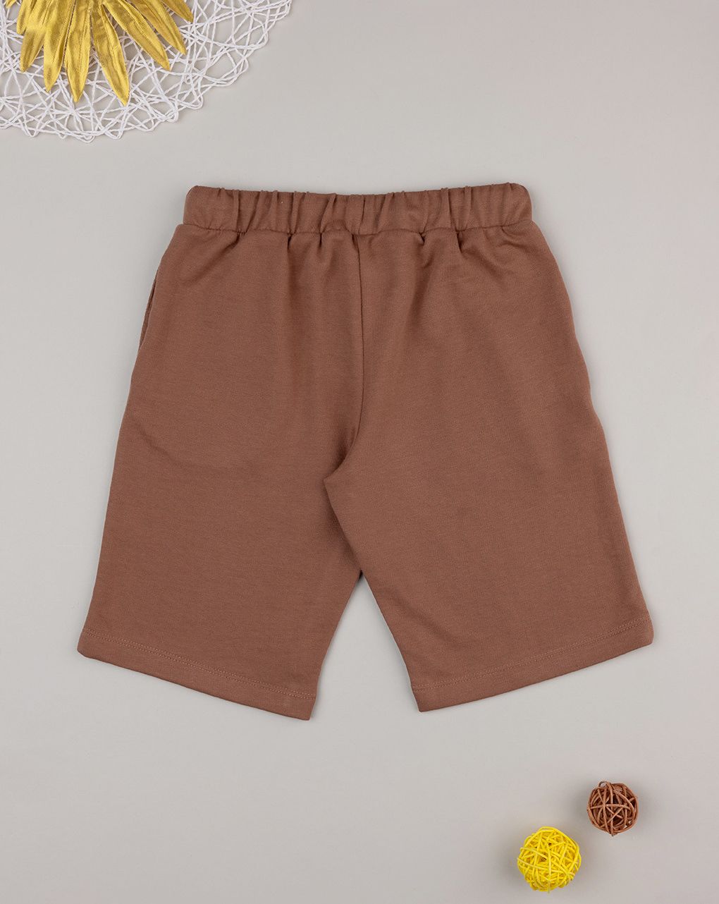 παιδική βερμούδα καφέ για αγόρι - Prénatal