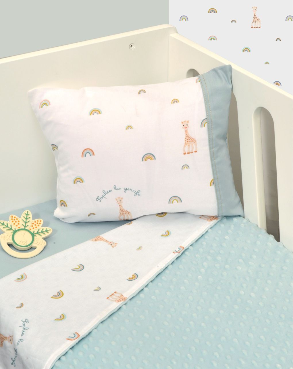 Sophie la girafe κουβέρτα κούνιας διπλής όψης minky σχέδιο 503 46-6724/503