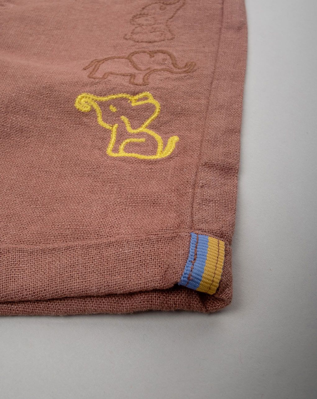 βρεφική σαλοπέτα λινή καφέ savana για αγόρι - Prénatal