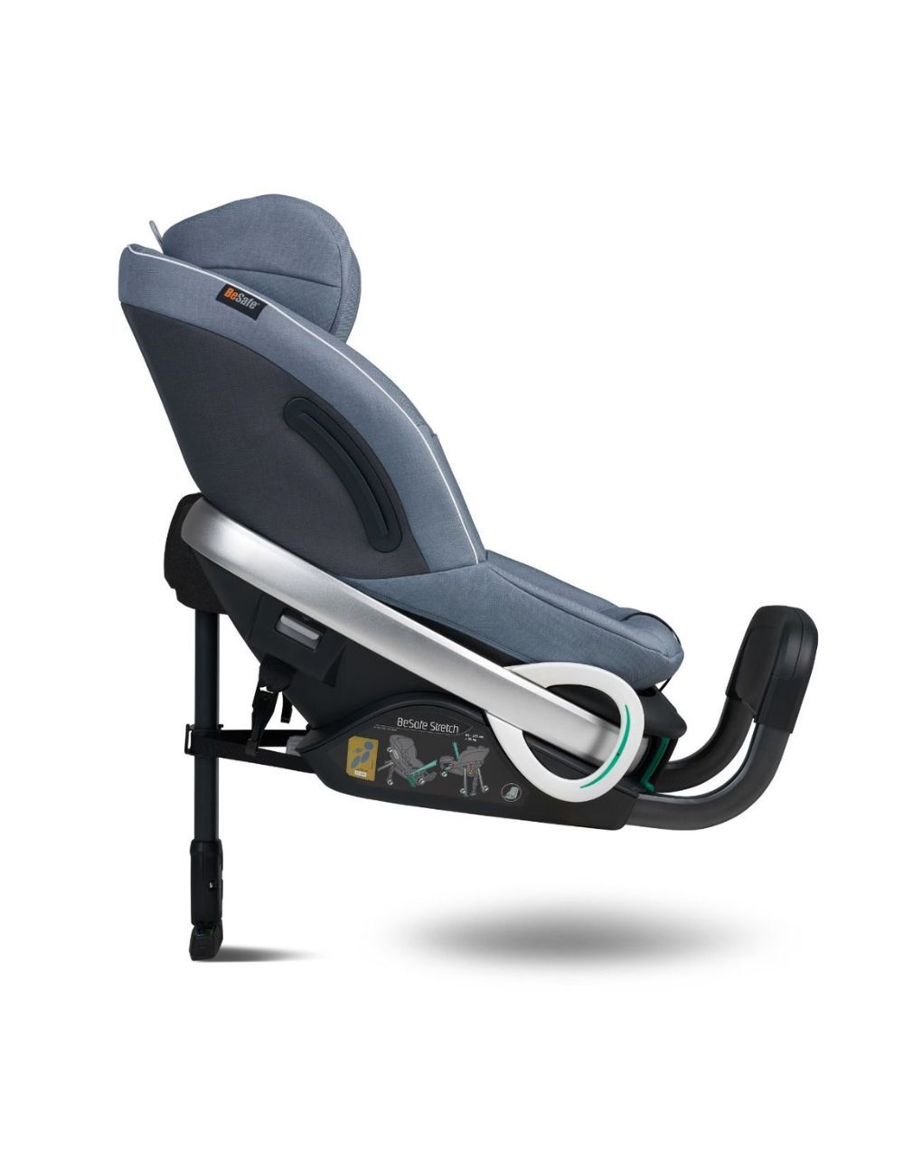 Besafe αντεστραμμένο κάθισμα αυτοκινήτου stretch i-size (61-125cm) cloud melange 11018938.clm - Be Safe