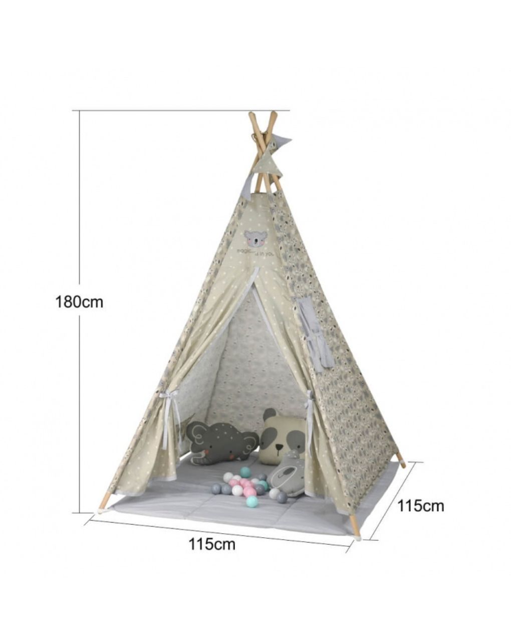 Bebe stars παιδική σκηνή panda με μπάλες 302-187 - Bebe Stars