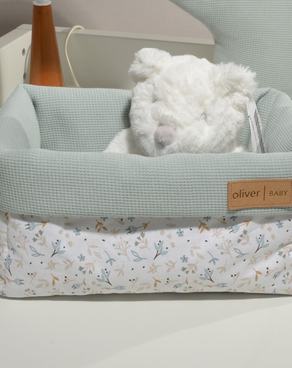 Baby oliver καλάθι αποθήκευσης διπλής όψης σχέδιο 403 μέντα 46-6712/403