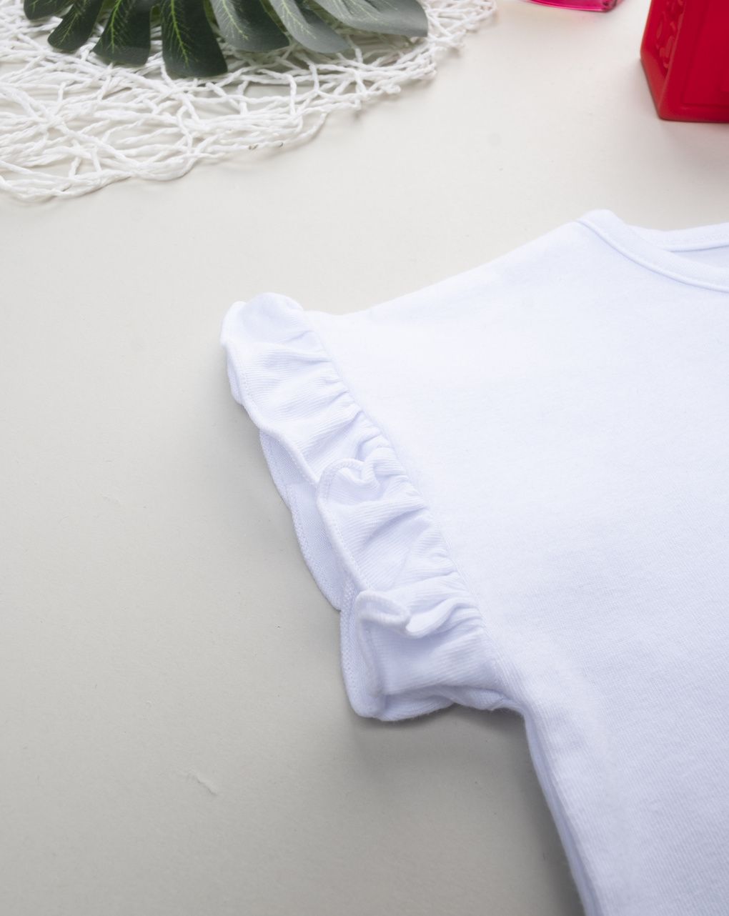 βρεφικό t-shirt λευκό με κεράσια για κορίτσι - Prénatal