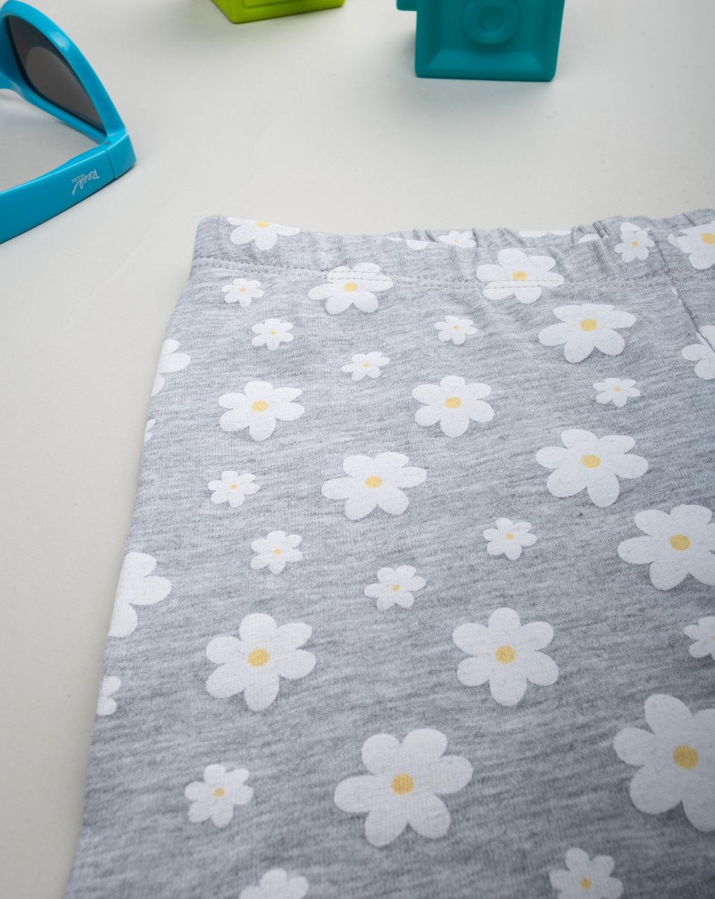 παιδικό κολάν γκρι με μαργαρίτες για κορίτσι - Prénatal