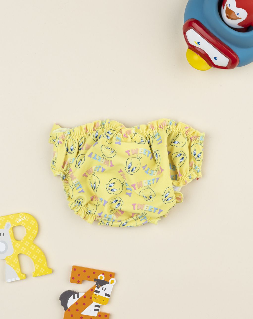 βρεφικό μαγιό σλιπ κίτρινο tweety για κορίτσι - Prénatal