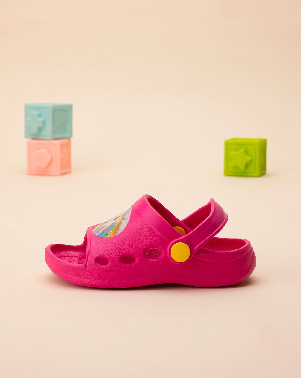 σαμπό θαλάσσης ανοιχτά φούξια με μονόκερο για κορίτσι