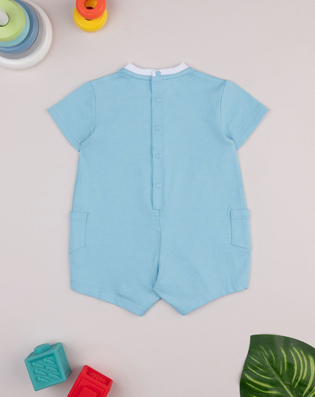 βρεφικό φορμάκι γαλάζιο surfing για αγόρι - Prénatal