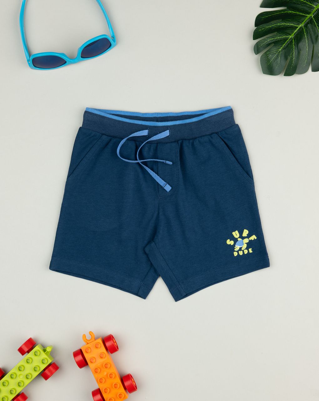 βρεφικό σορτσάκι μπλε surf dude για αγόρι
