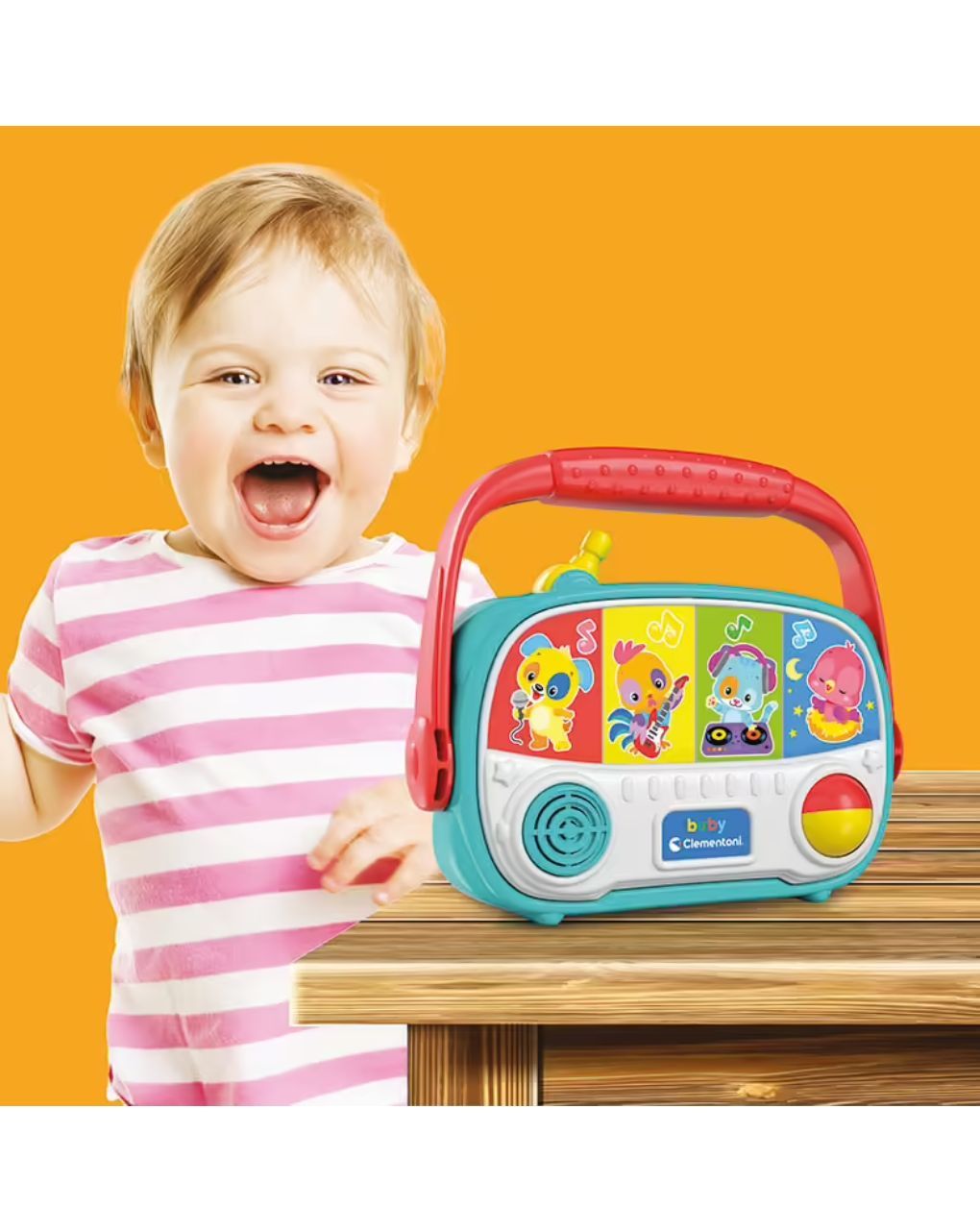 Baby clementoni βρεφικό παιχνίδι baby ραδιόφωνο 1000-17459 - BABY CLEMENTONI