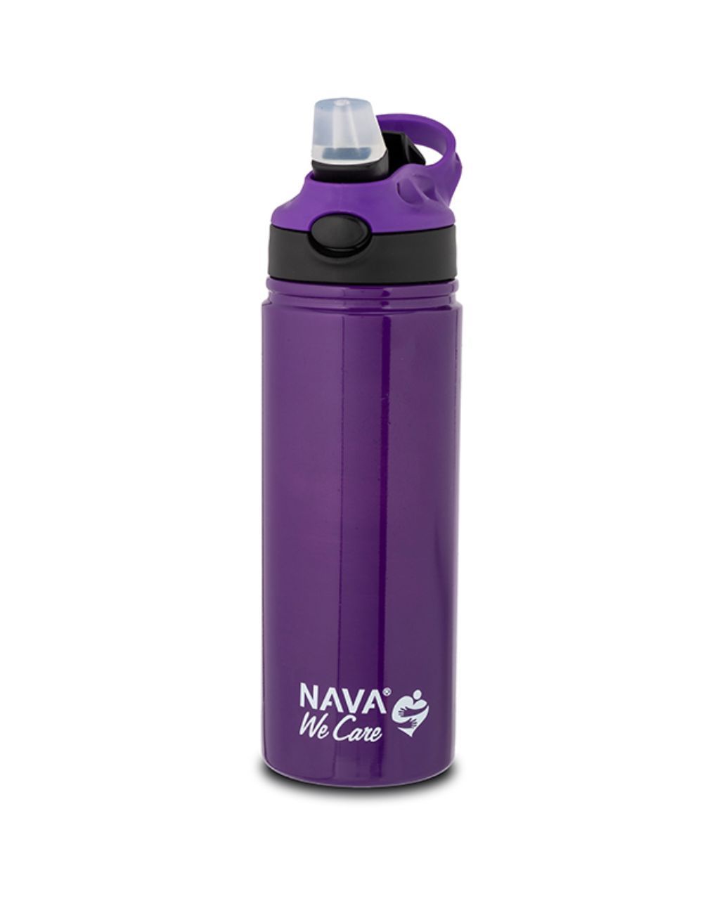 Nava θερμός μπουκάλι ανοξείδωτο "we care" μωβ 500ml 10-016-052 - Nava
