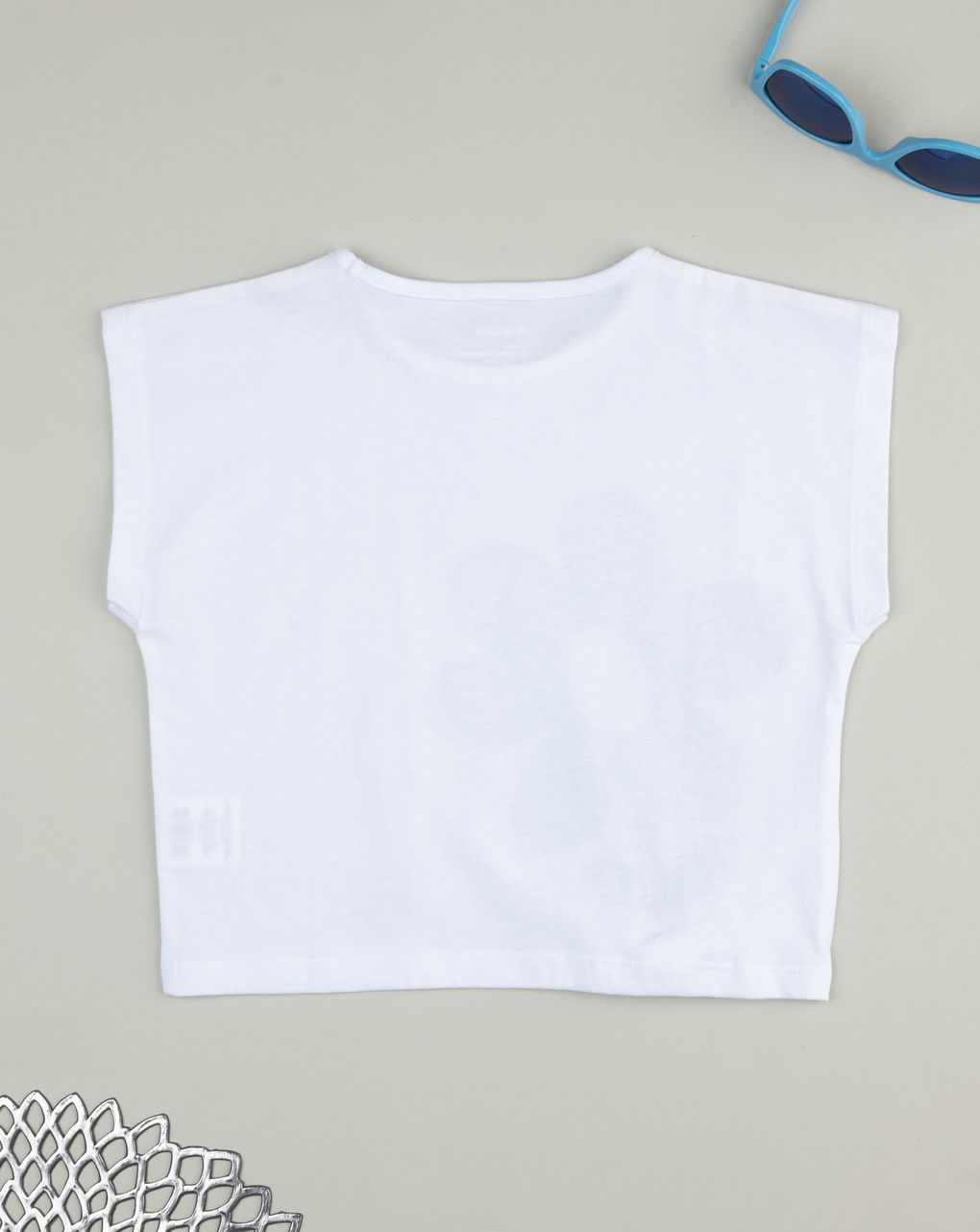 παιδικό t-shirt λευκό με λουλούδι για κορίτσι - Prénatal