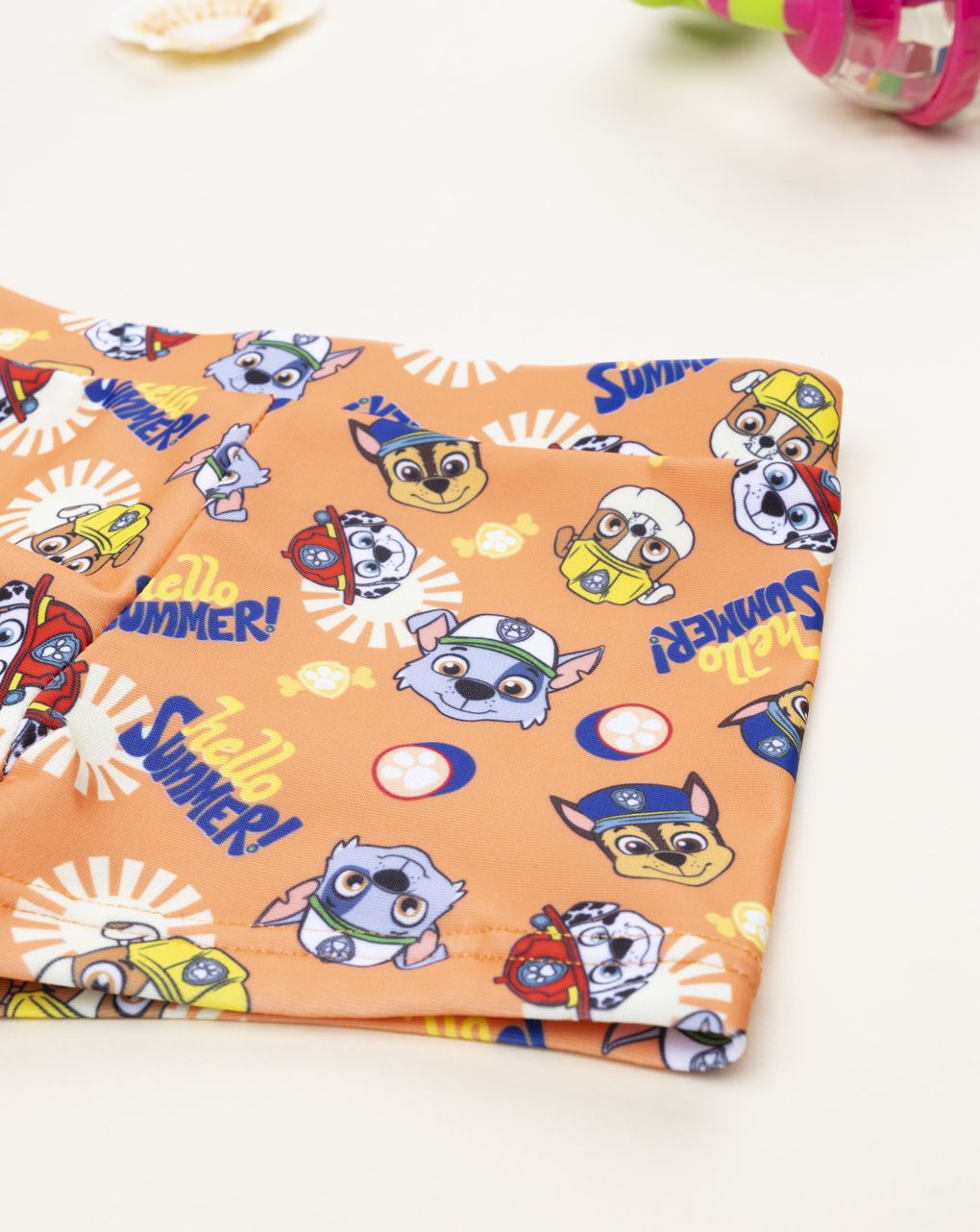 βρεφικό μαγιό σορτσάκι πορτοκαλί paw patrol για αγόρι - Prénatal