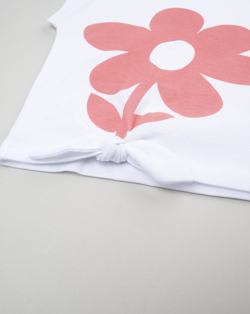 παιδικό t-shirt λευκό με λουλούδι για κορίτσι - Prénatal