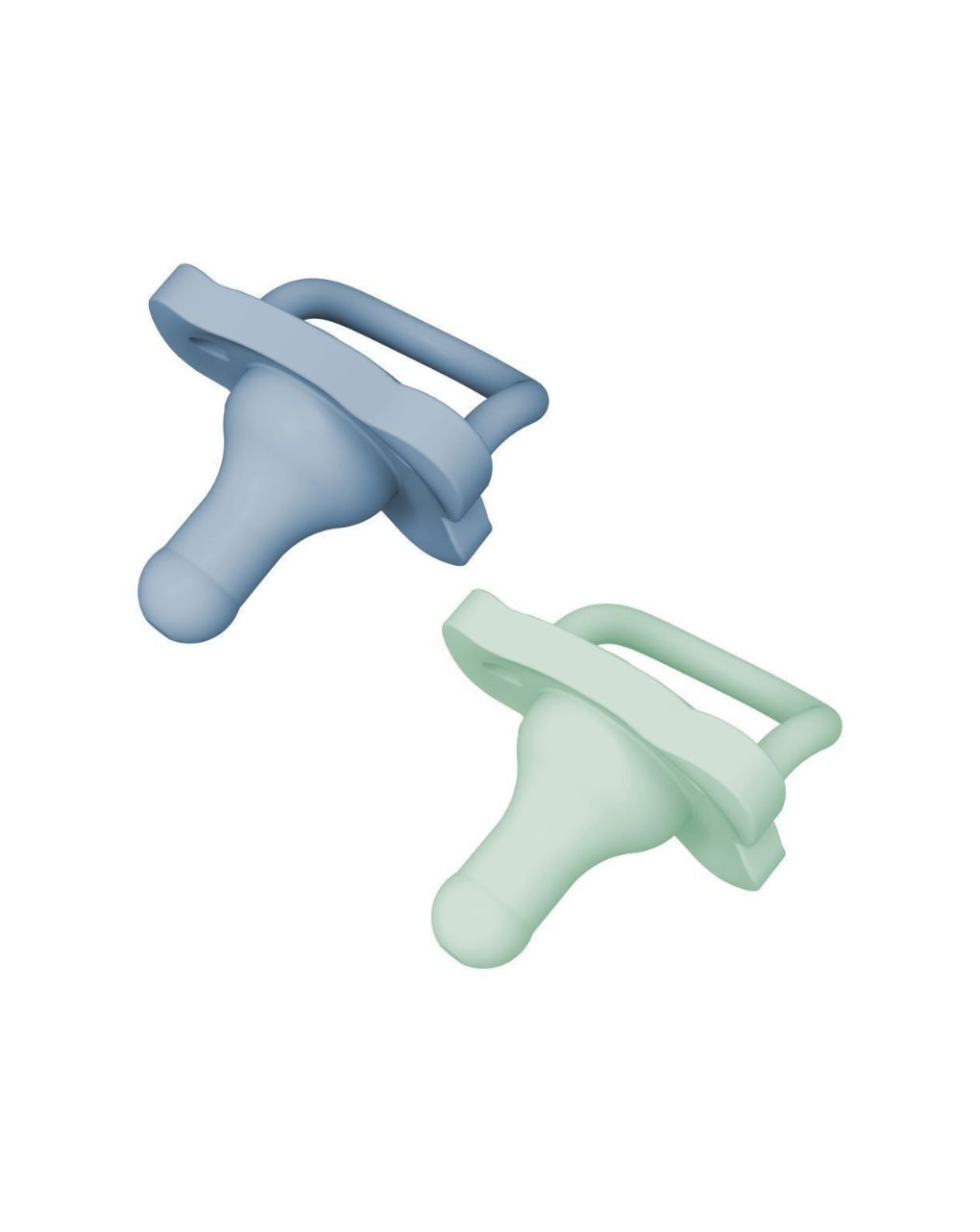 Dr. brown's πιπίλα σιλικόνης 0-6m blue/green ps12008