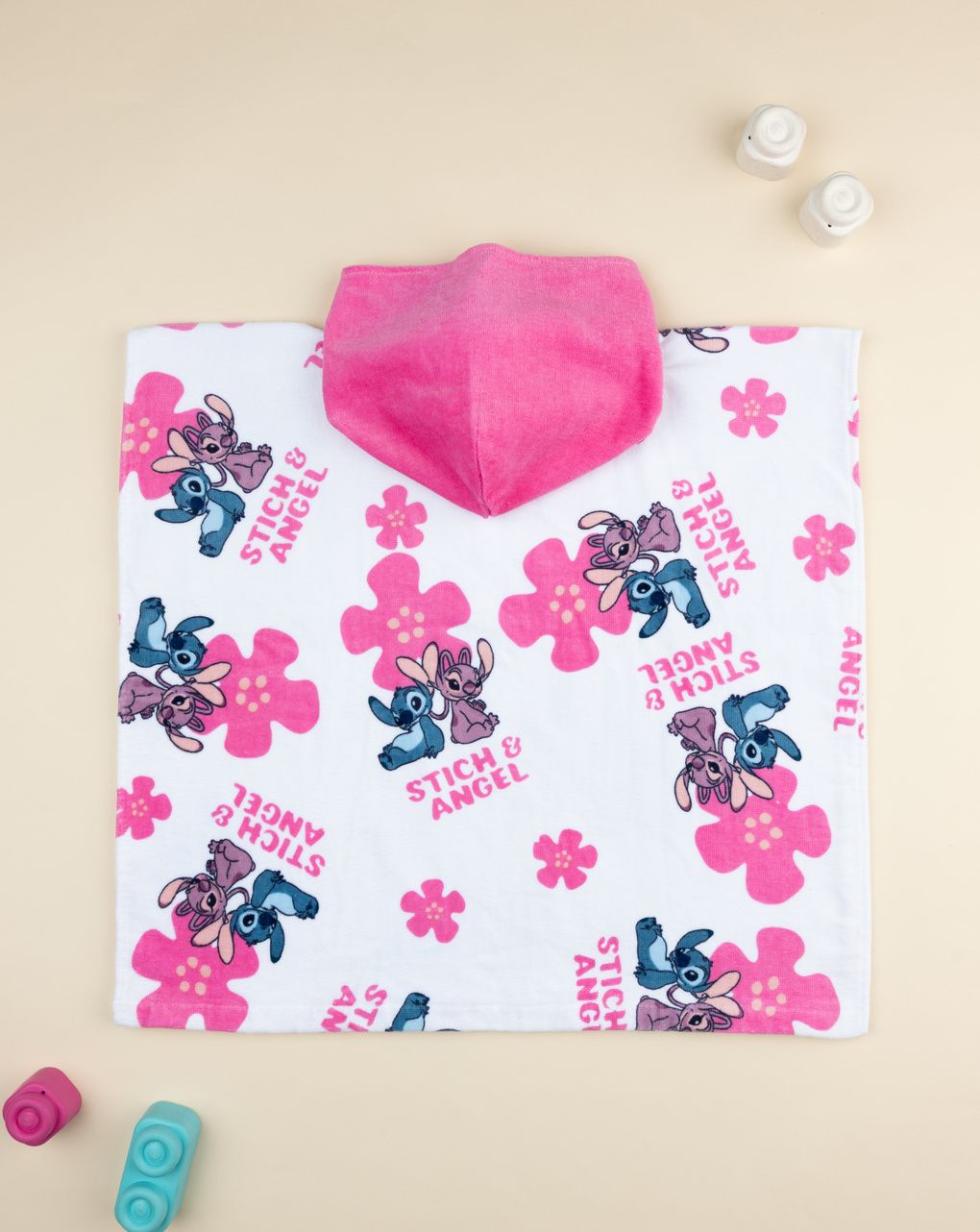 βρεφικό πόντσο θαλάσσης λευκό stitch&angel για κορίτσι - Prénatal