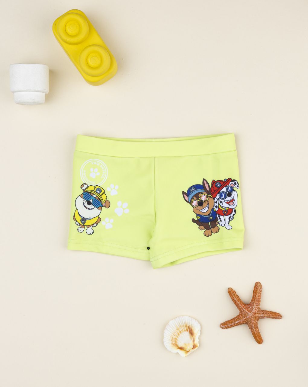βρεφικό μαγιό σορτσάκι λαχανί paw patrol για αγόρι