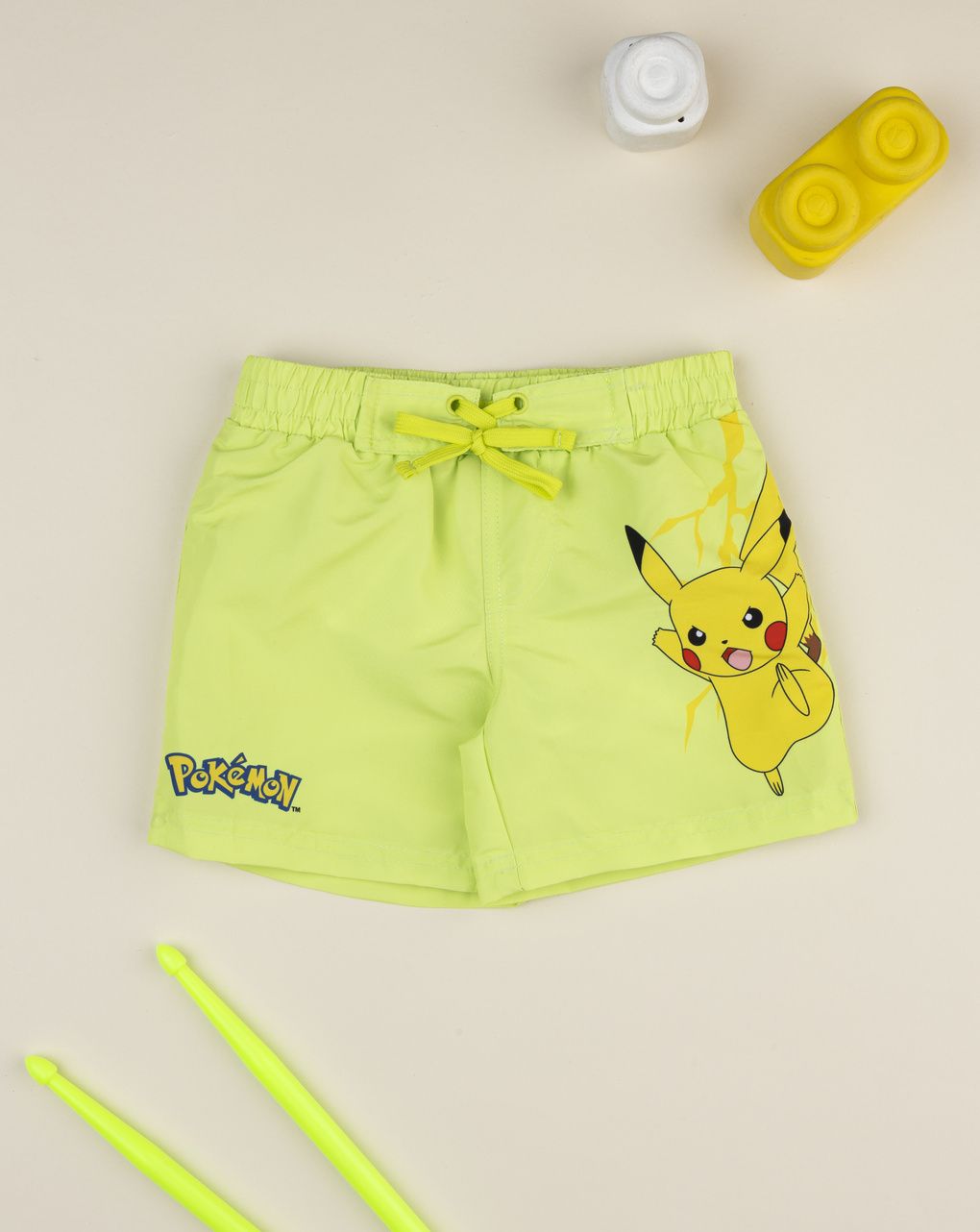 παιδικό μαγιό boxer λαχανί pikachu για αγόρι
