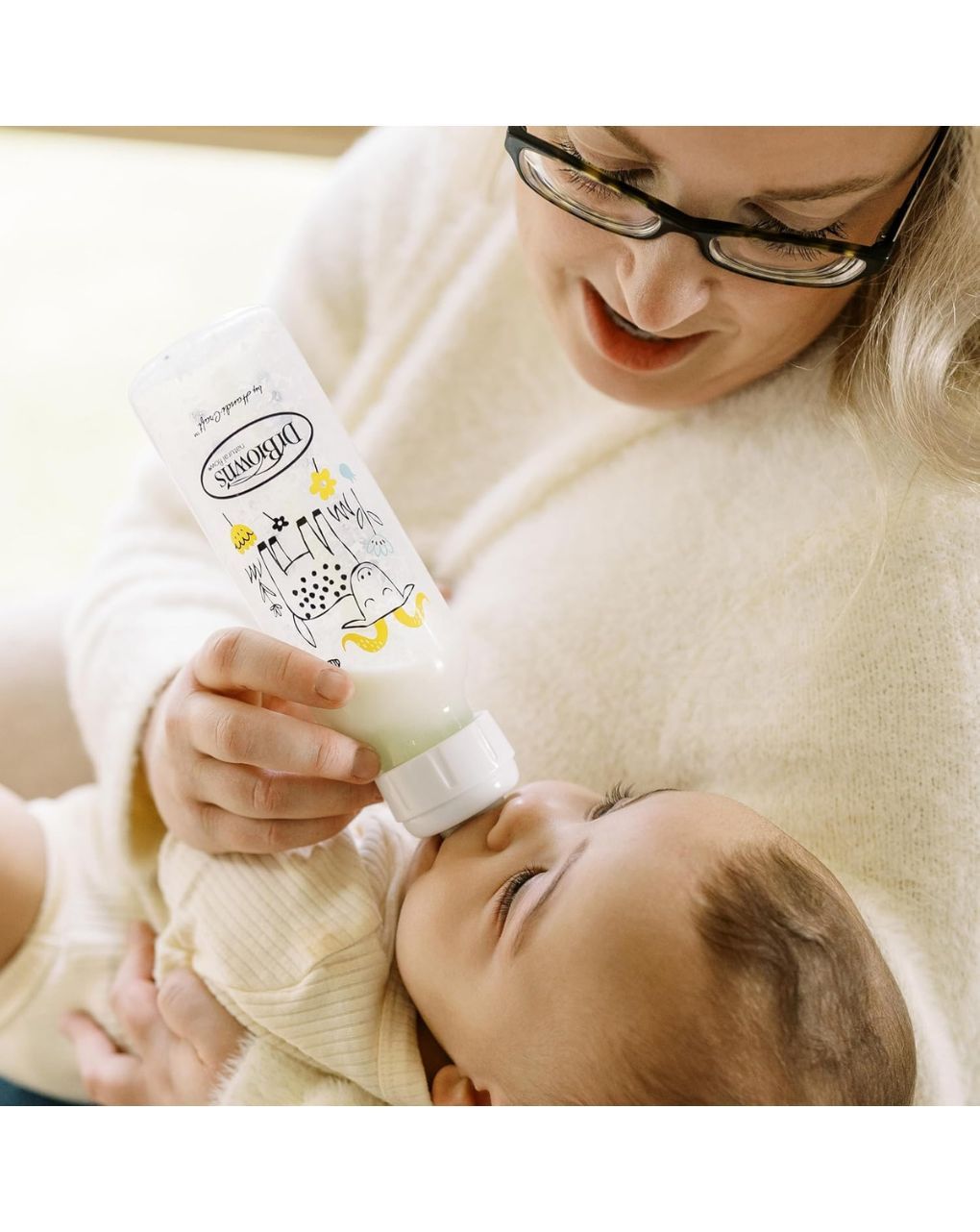 Dr. brown's options+ πλαστικό μπιμπερό 2τμχ με στενό λαιμό σκιουράκι+κατσικούλα 250ml sb82042 - Dr Browns