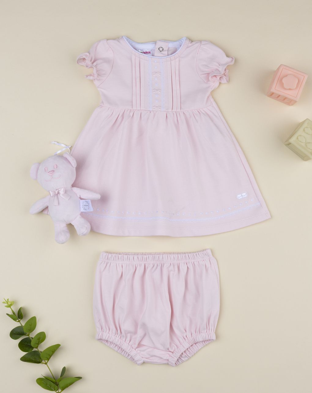 βρεφικό φόρεμα ροζ gift για κορίτσι