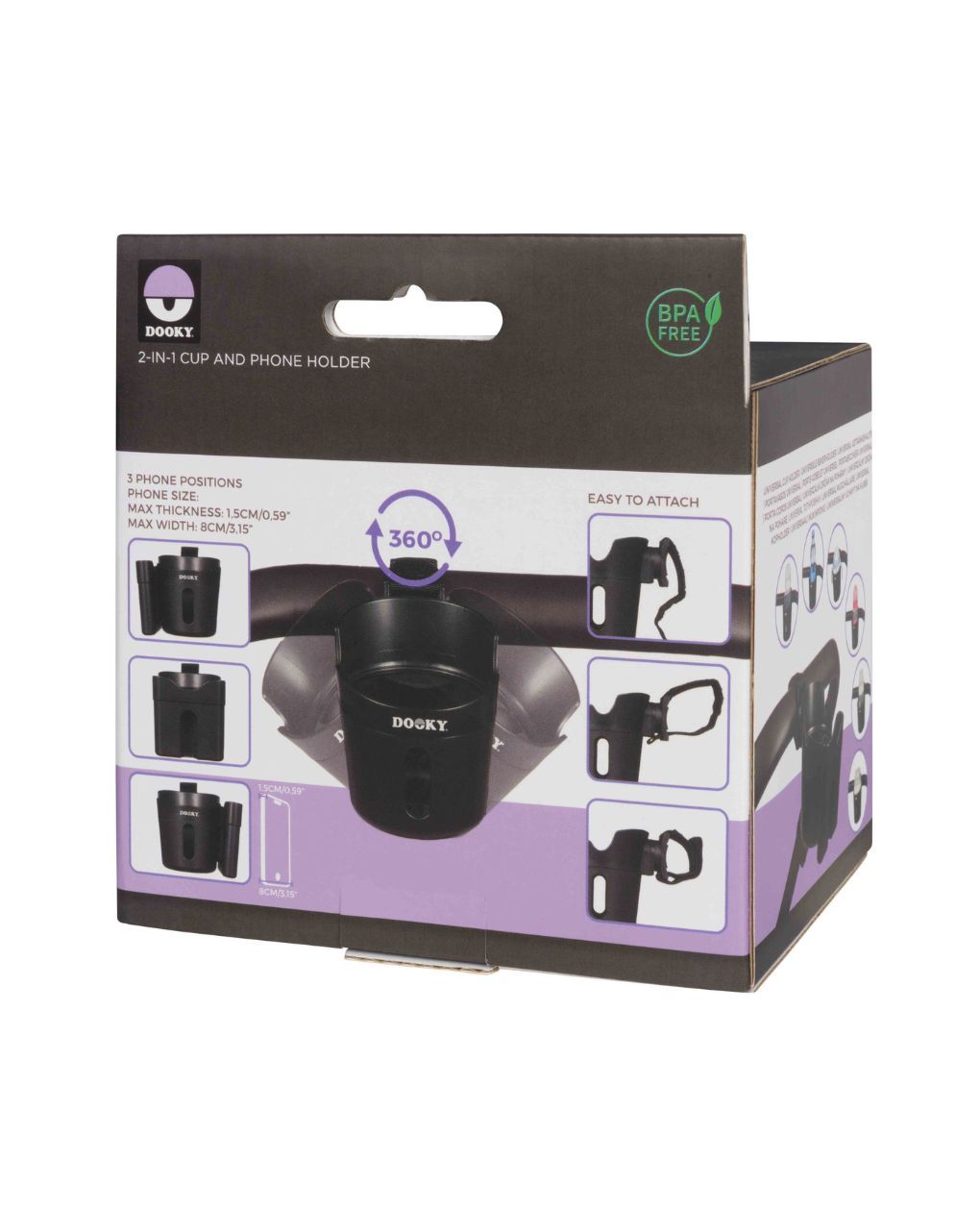 Dooky ποτηροθήκη για καρότσι & θήκη τηλεφώνου 2 σε 1 dk-5728101 - Dooky
