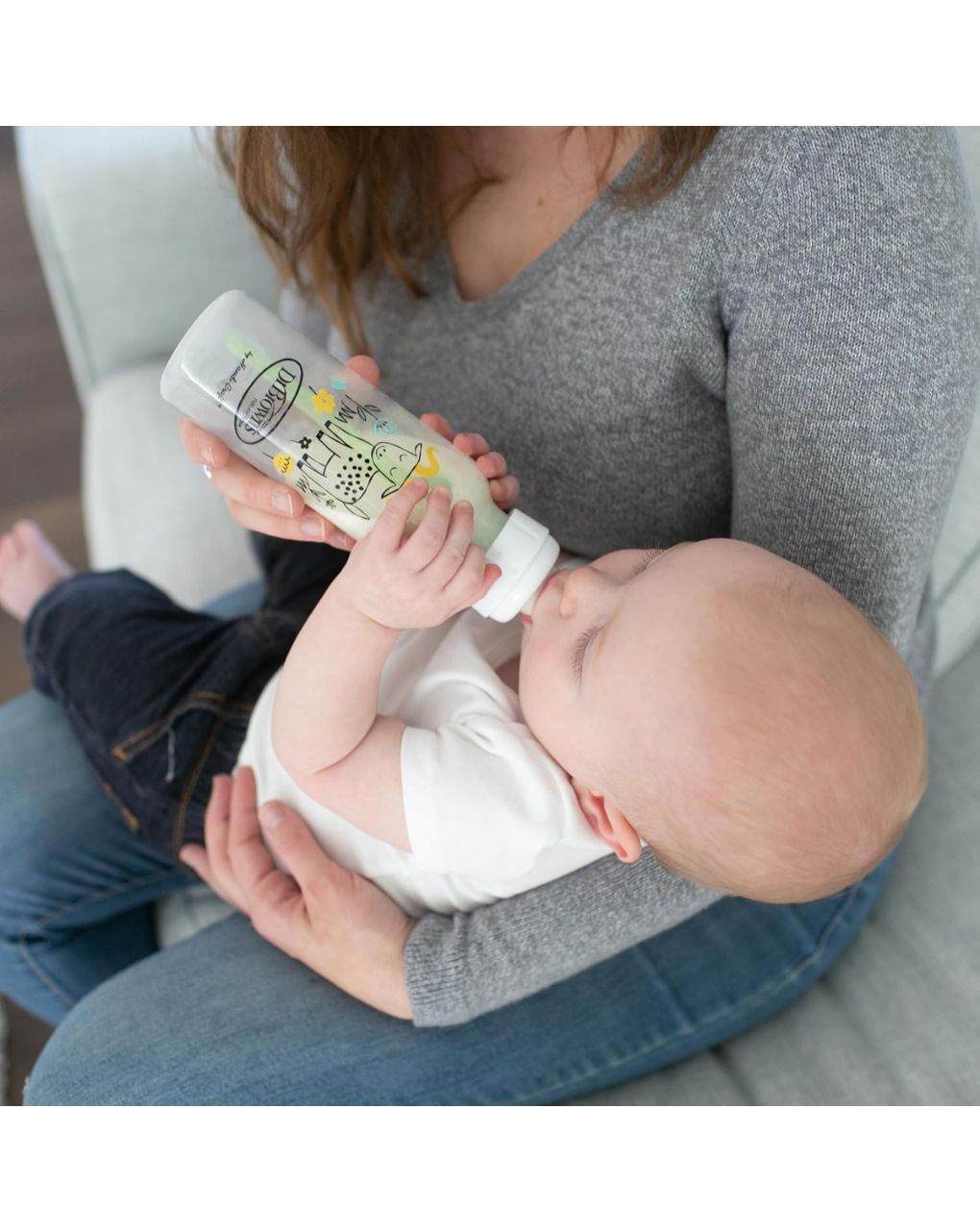 Dr. brown's options+ πλαστικό μπιμπερό 2τμχ με στενό λαιμό σκιουράκι+κατσικούλα 250ml sb82042 - Dr Browns