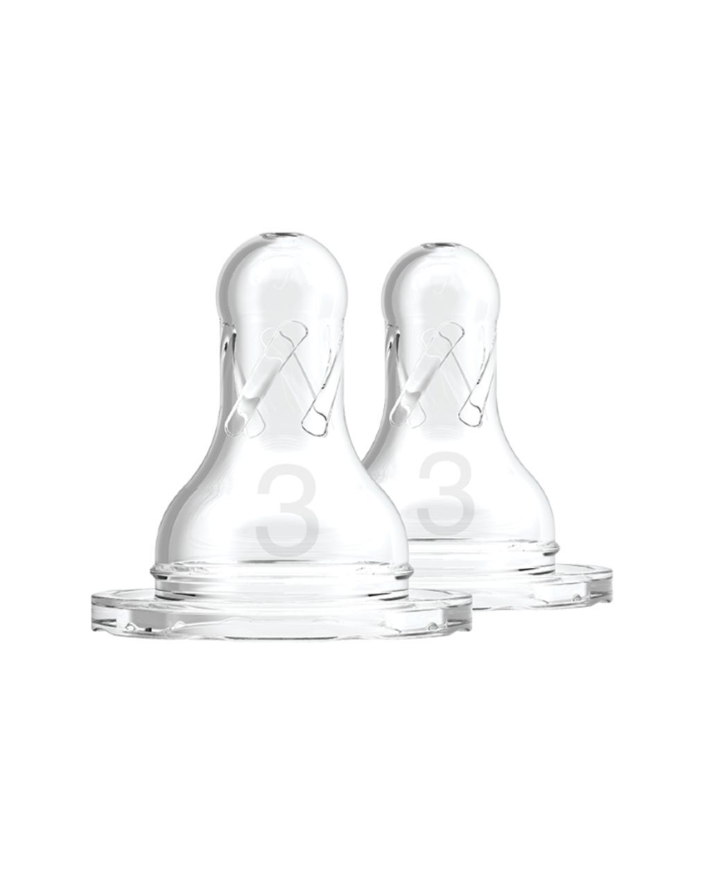 Dr. brown's options+ θηλές σιλικόνης γρήγορης ροής level 3 με στενό λαιμό 6m+ 112.70.1hc.095 - Dr Browns