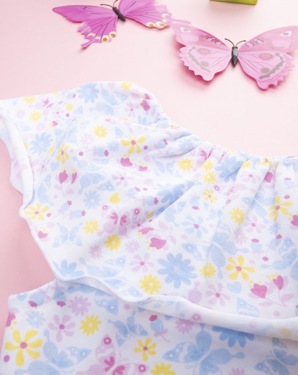 παιδική μπλούζα λευκή με πεταλούδες για κορίτσι - Prénatal