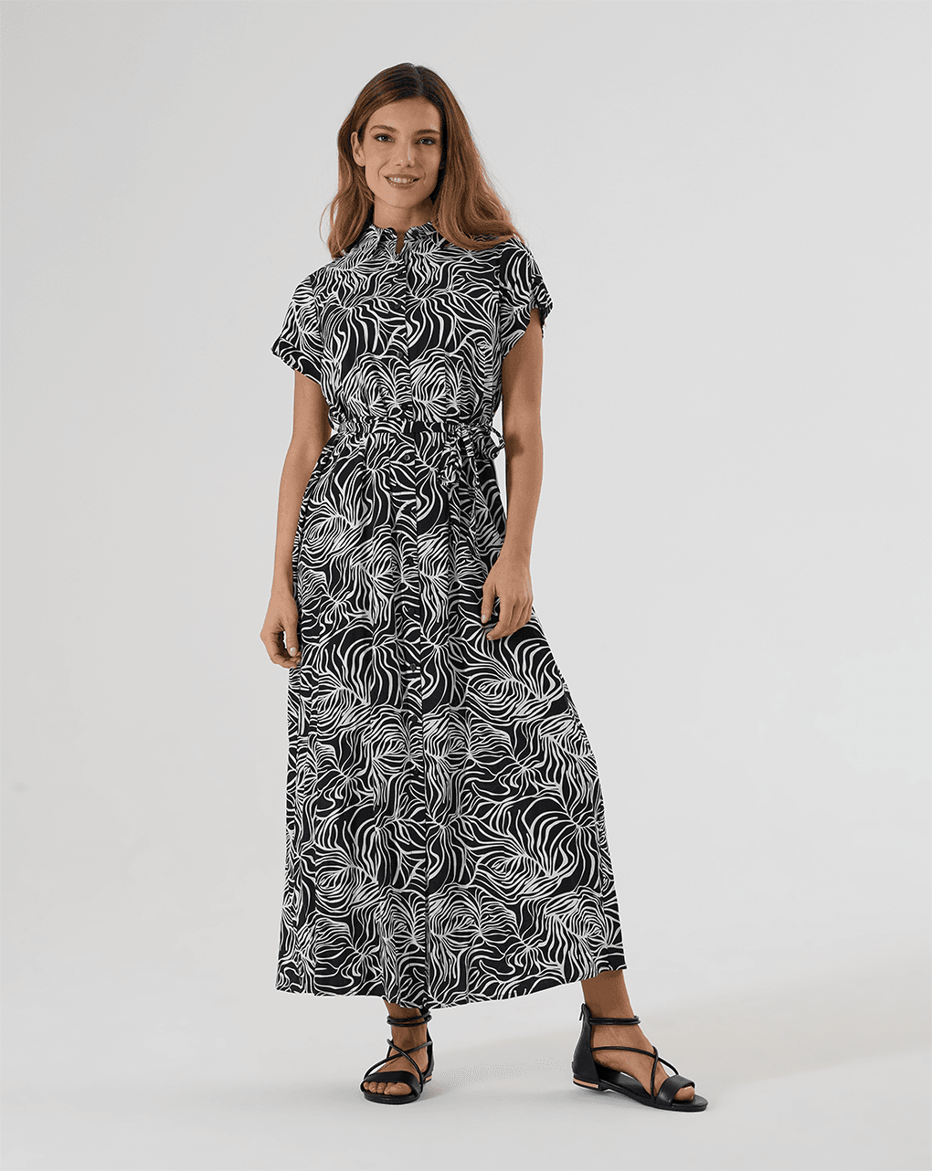 γυναικείο φόρεμα εγκυμοσύνης /θηλασμού μαύρο - Prénatal