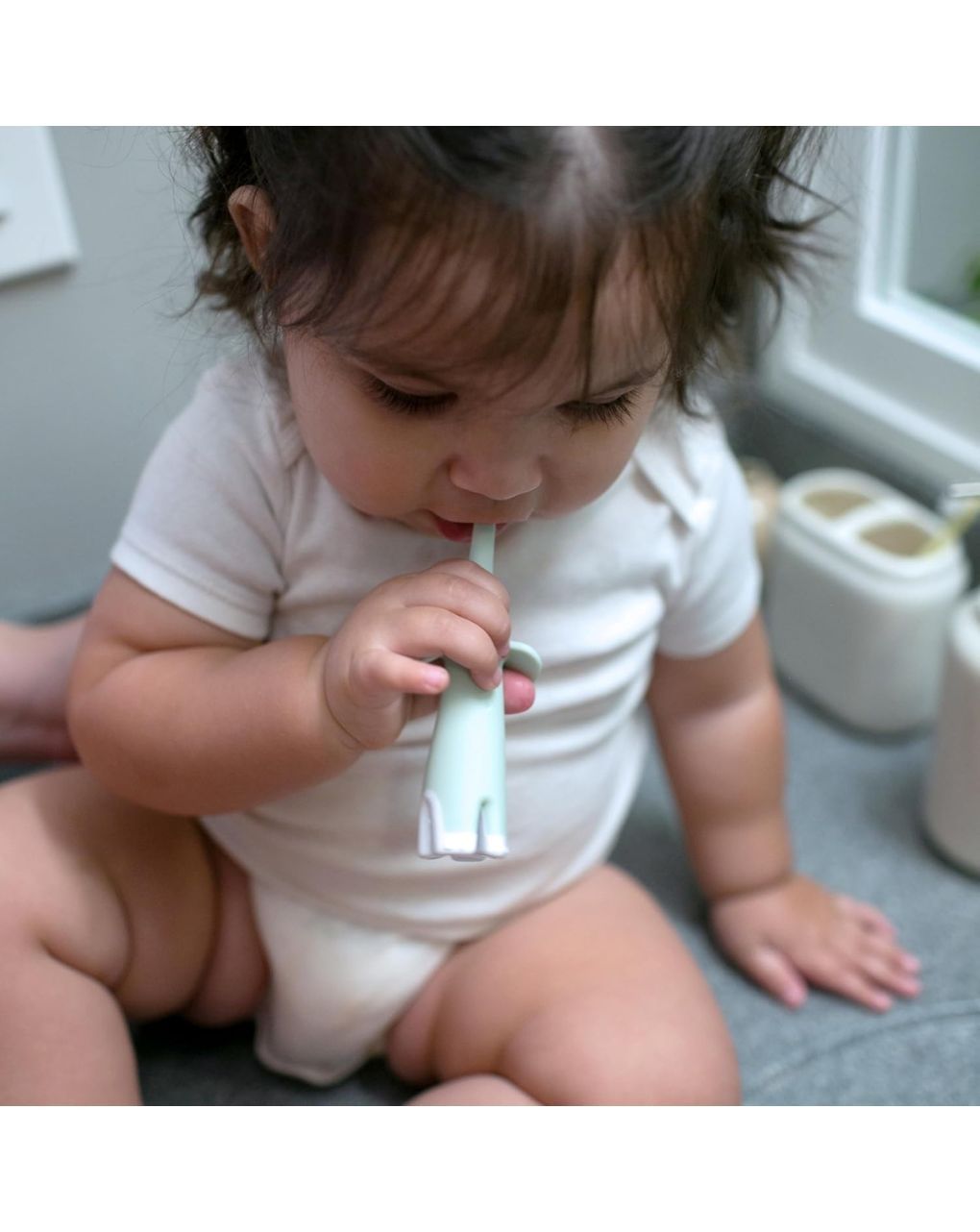 Dr. brown's βρεφική οδοντόβουρτσα ελεφαντάκι mint hg016 - Dr Browns