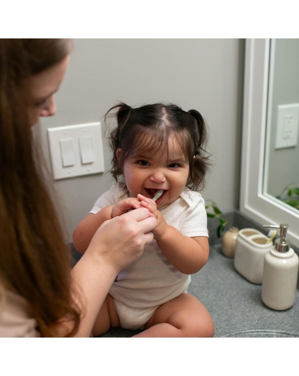 Dr. brown's βρεφική οδοντόβουρτσα ελεφαντάκι mint hg016 - Dr Browns