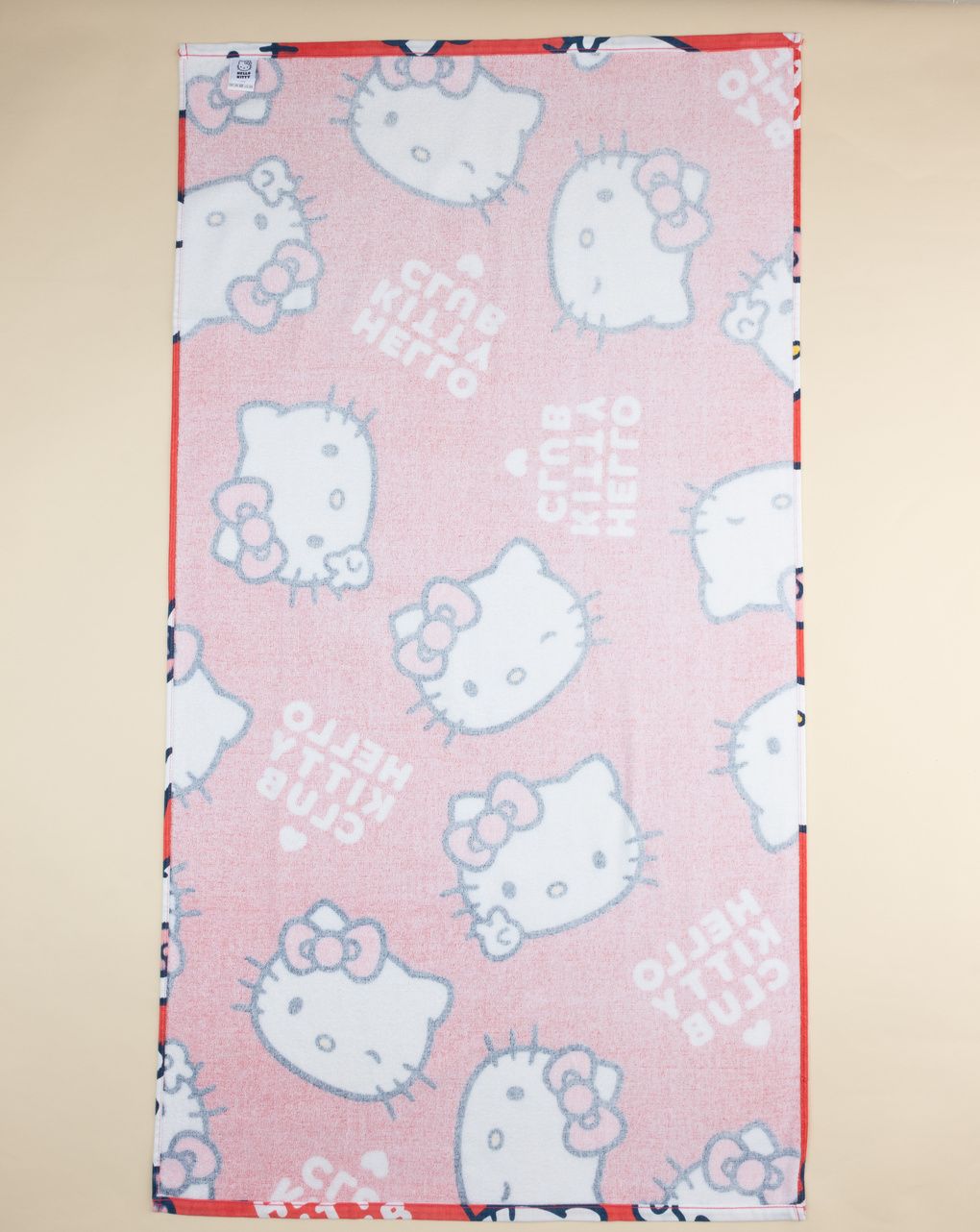 παιδική πετσέτα θαλάσσης κοραλί hello kitty για κορίτσι - Prénatal