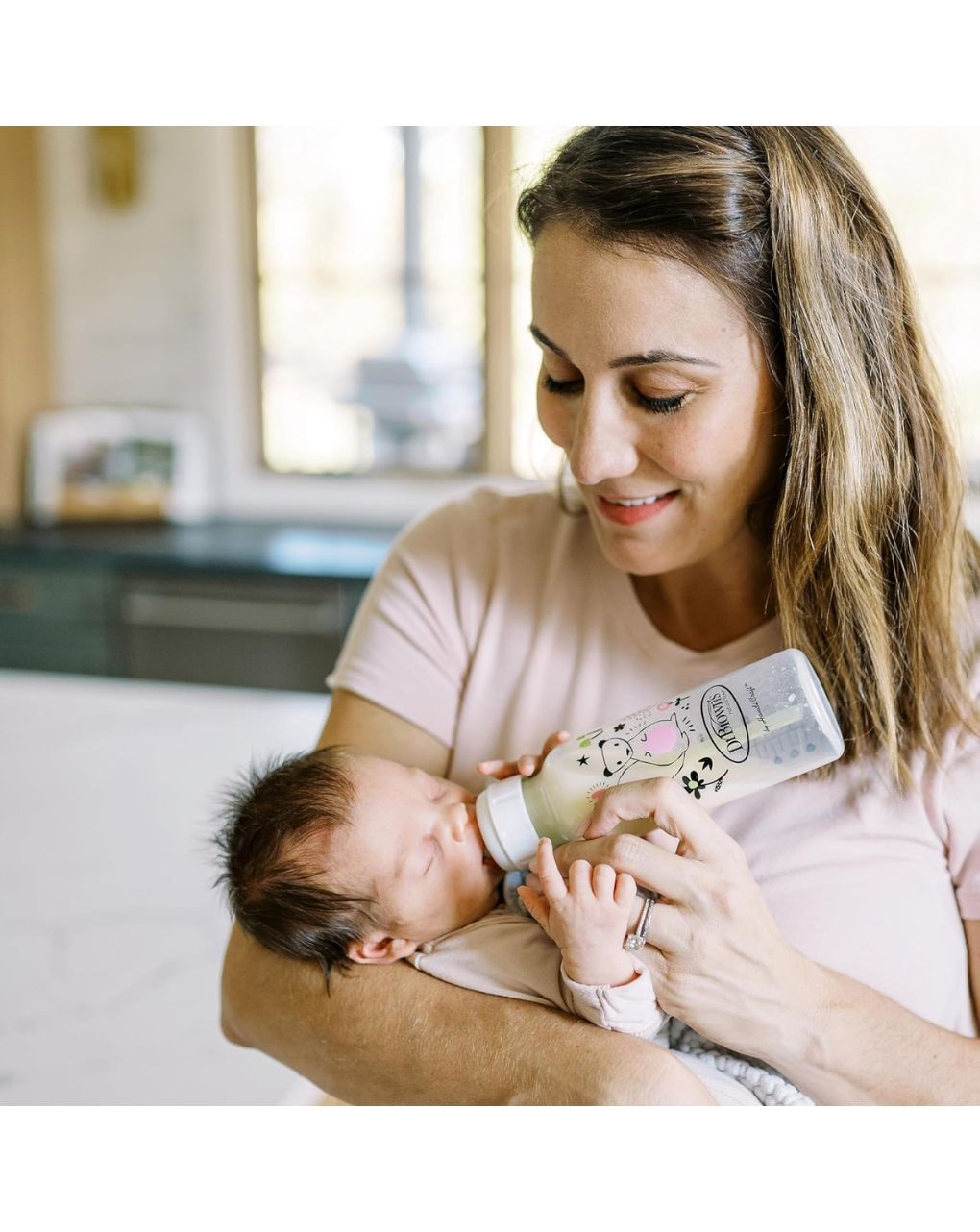 Dr. brown's options+ πλαστικό μπιμπερό 2τμχ με στενό λαιμό σκιουράκι+κατσικούλα 250ml sb82042 - Dr Browns