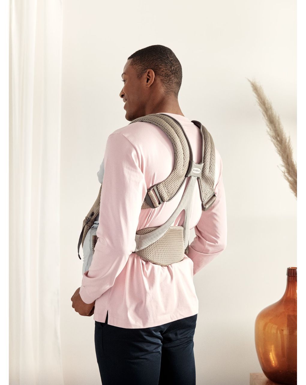 Babybjorn μάρσιπος move 3d mesh grey beige - Baby Bjorn