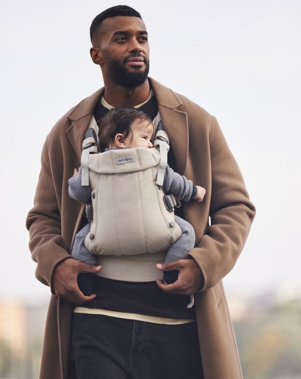 Babybjörn μάρσιπος harmony woven mélange light beige 088032 - Baby Bjorn