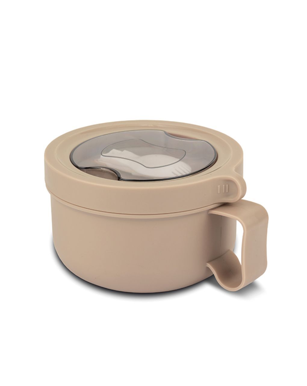 Nava δοχείο φαγητού ανοξείδωτο στρογγυλό "we care" γκρι 850ml 10-262-032 - Nava