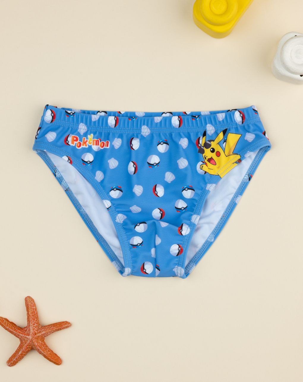 παιδικό μαγιό σλιπ μπλε pokémon για αγόρι