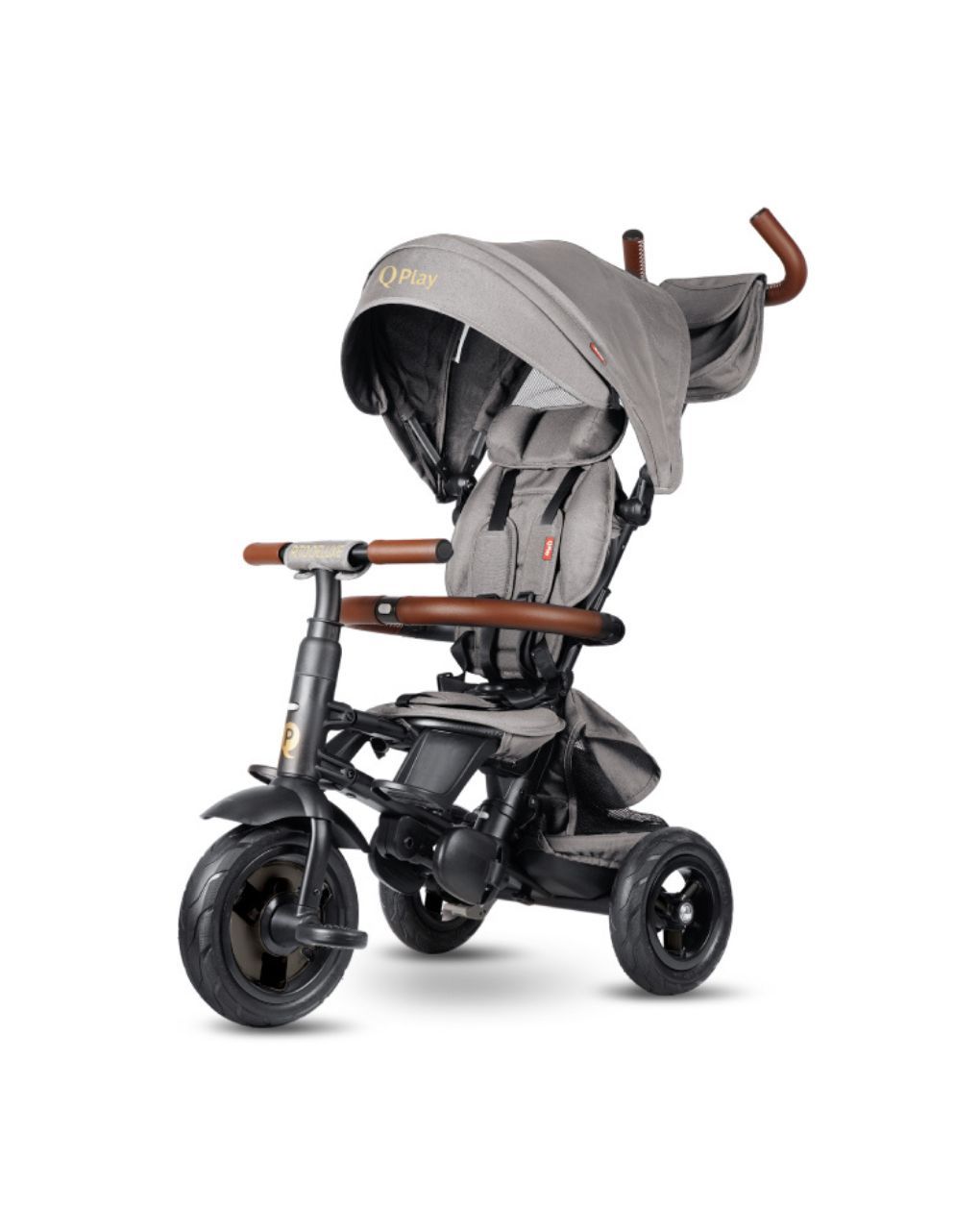 Qplay τρίκυκλο rito deluxe air gel wheels grey 01-1212068-03