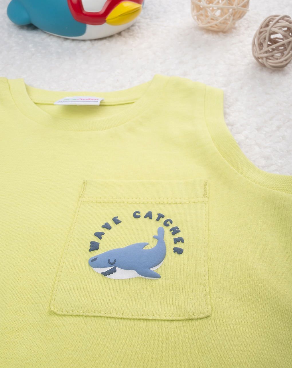 βρεφική μπλούζα λαχανί wave catcher για αγόρι - Prénatal