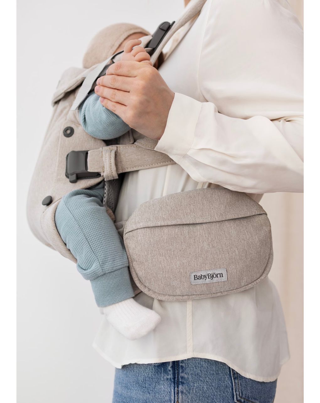 Babybjorn θήκη τσέπης για μάρσιπο woven light beige - Baby Bjorn