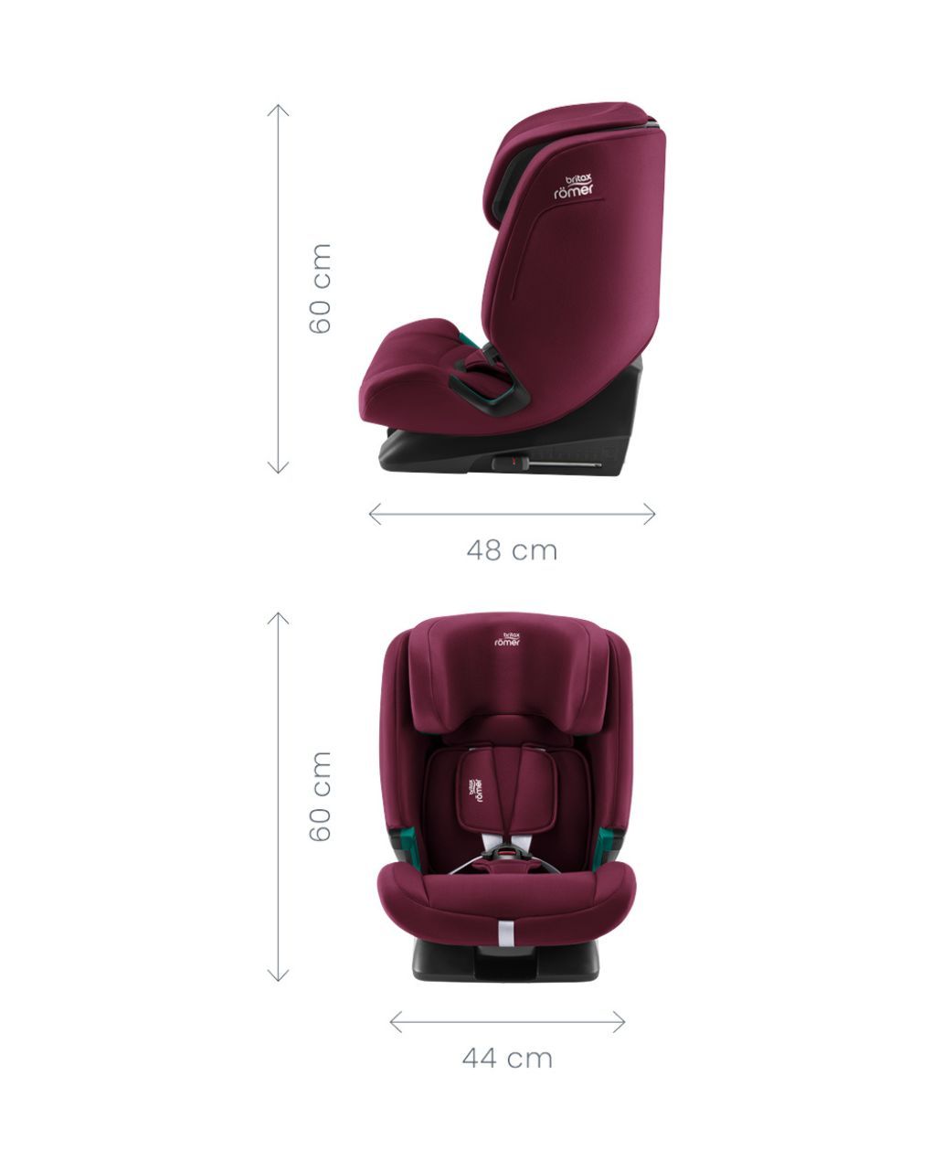 Britax romer κάθισμα αυτοκινήτου evolvafix i-size (76-150cm) space black - Britax/Romer