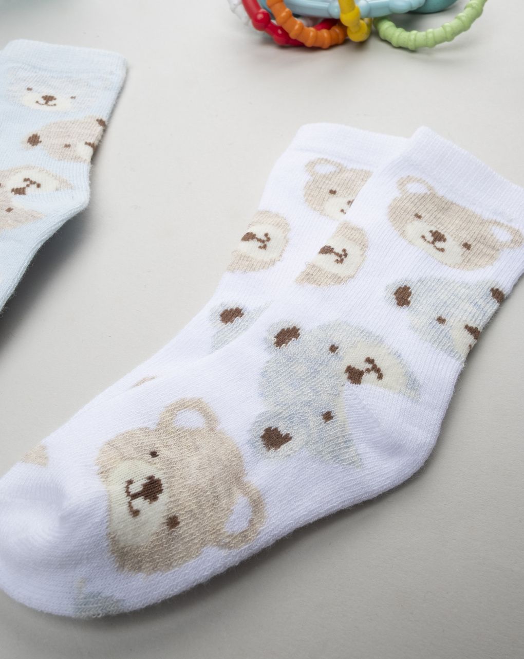 βρεφικά καλτσάκια πακέτο x2 με αρκουδάκια για αγόρι - Prénatal