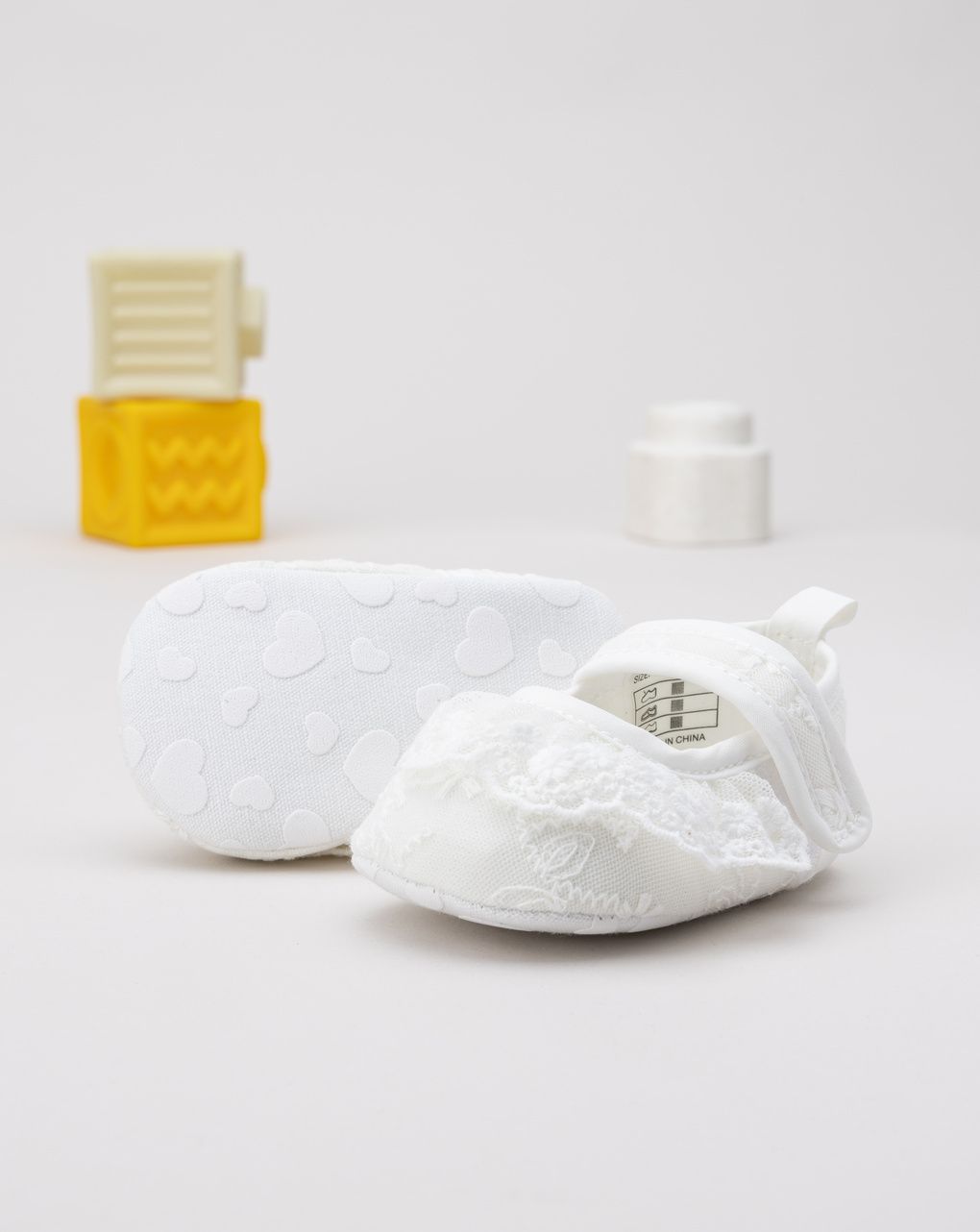 βρεφικά παπούτσια αγκαλιάς μπαλαρίνες με δαντέλα για κορίτσι - Prénatal