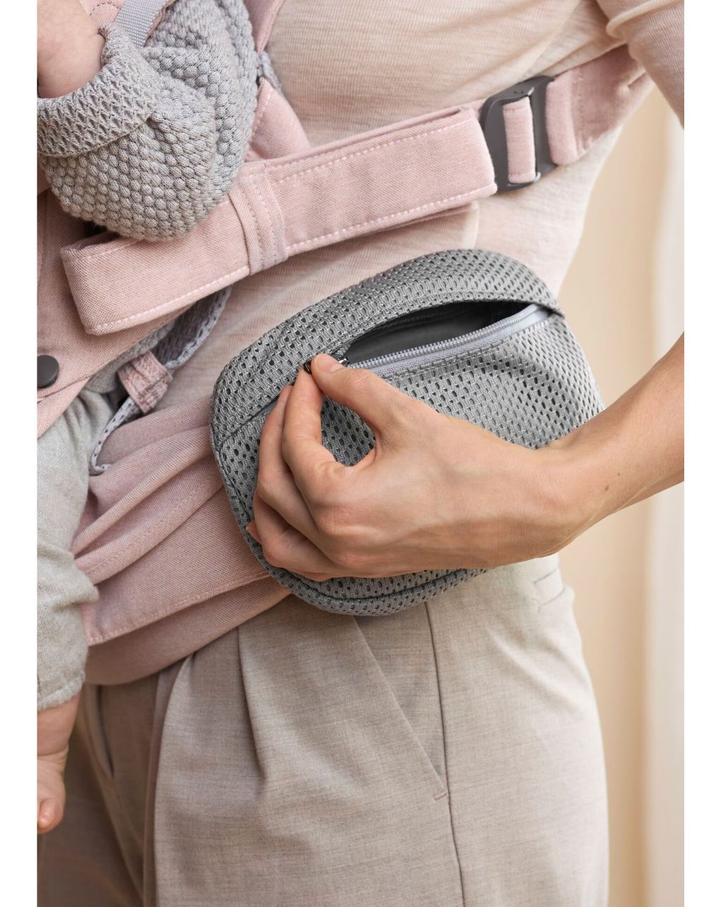 Babybjorn θήκη τσέπης για μάρσιπο mesh grey - Baby Bjorn