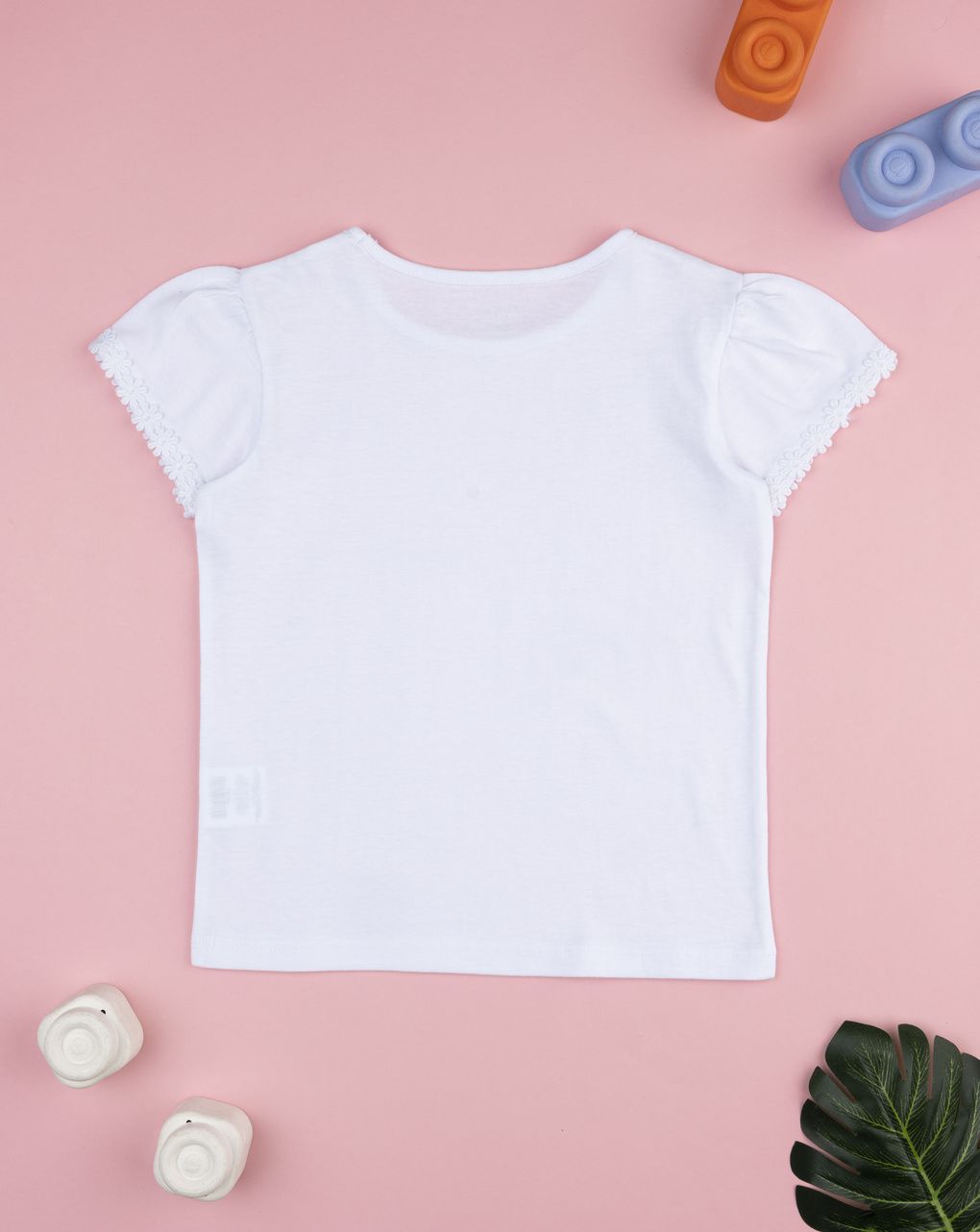 παιδικό t-shirt λευκό με κεντήματα για κορίτσι - Prénatal