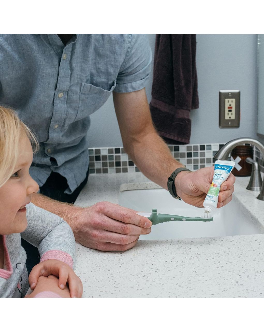 Dr. brown's οδοντόβουρτσα δεινοσαυράκι green hg088 - Dr Browns
