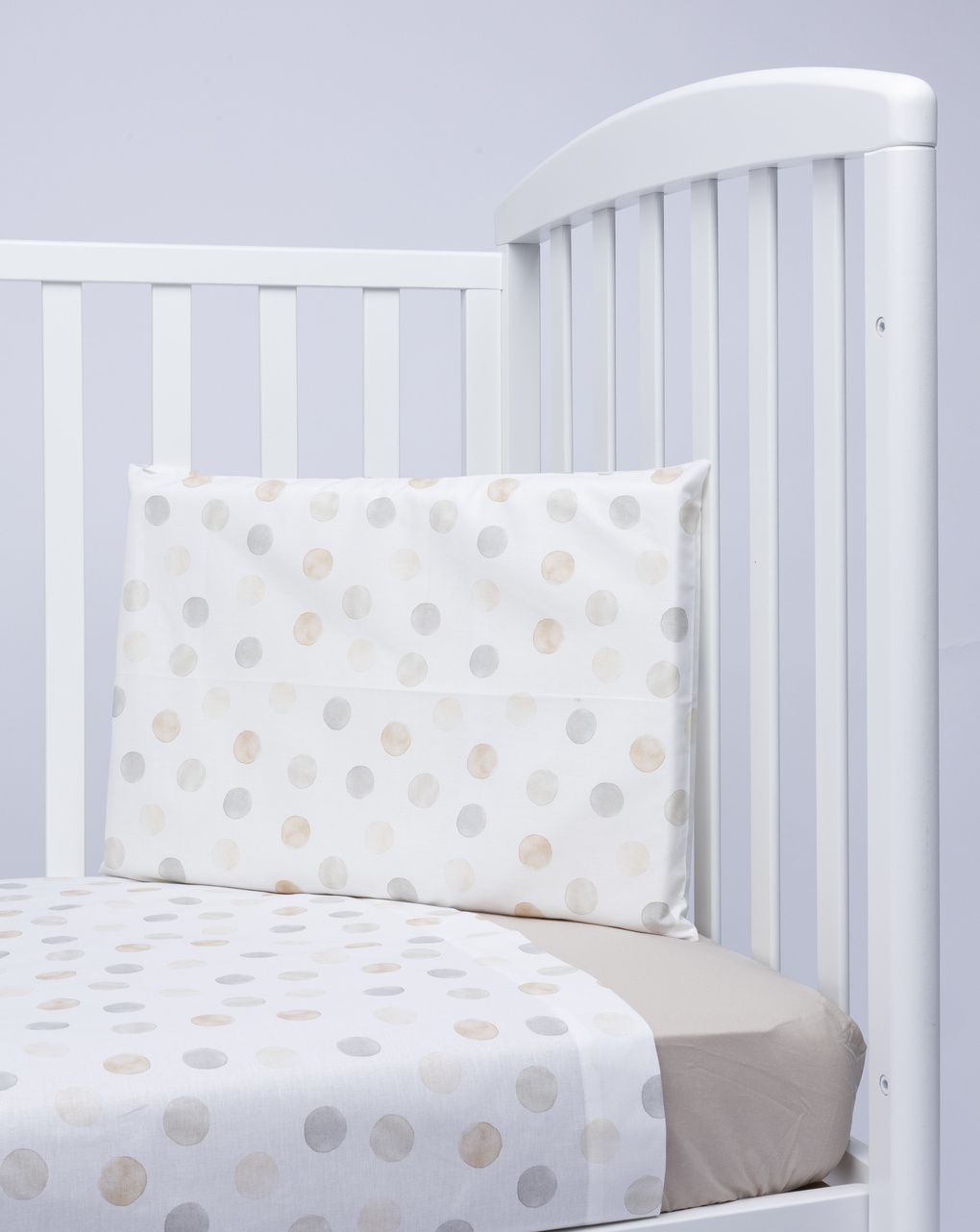 βρεφικό σετ για κρεβάτι πουά μπεζ πακέτο x3 - Prénatal